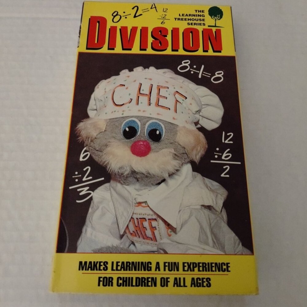 The Learning Treehouse Division VHS Tape Educational For Kids & Families 1995